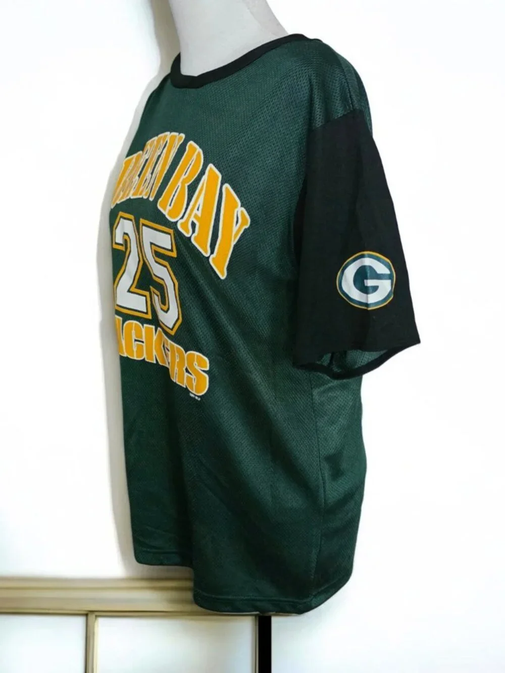 NWOT 90'S JOY ATHLETICS (XL) Vintage Green Bay Packers Athletic Mesh Jersey Shir